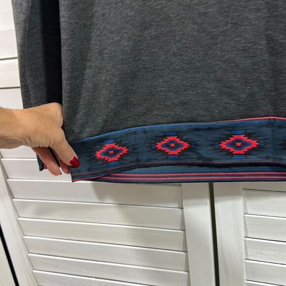 Simply Southern Small Gray Hoodie Lightweight Pullover - Picture 8 of 15